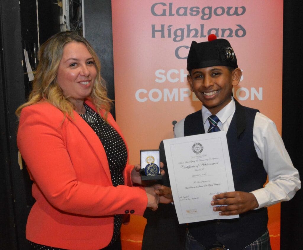 Junior Piping - Winner
Abhiram Rao, West Lothian Schools