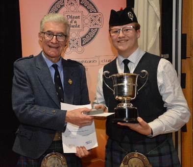 Senior Piping - Winner
Charlie Mack, Preston Lodge High School
